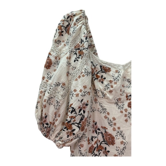 Free People Cream Floral Maxi Dress EUC - Picture 5 of 16